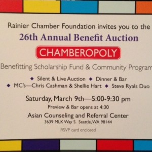 Rainier Chamber of Commerce Foundation Annual Auction 2013